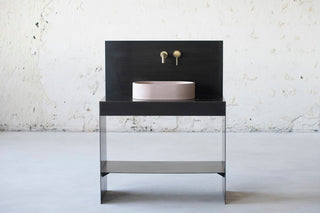 concrete sink basin vessel sink bathroom vanity