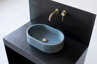 concrete sink basin vessel sink bathroom vanity