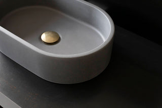 concrete sink basin vessel sink bathroom vanity