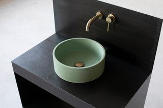 concrete sink basin vessel sink bathroom vanity