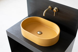 concrete vessel sink for bathroom